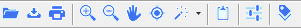 The menu bar with its icons.